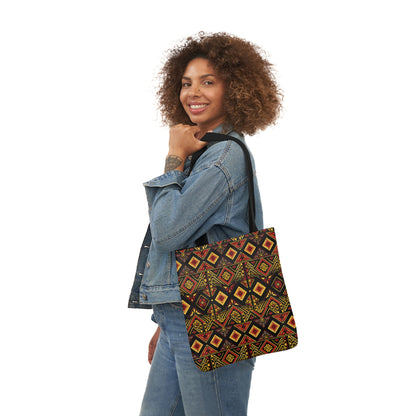 Habesha Canvas Tote Bag, 5-Color Straps