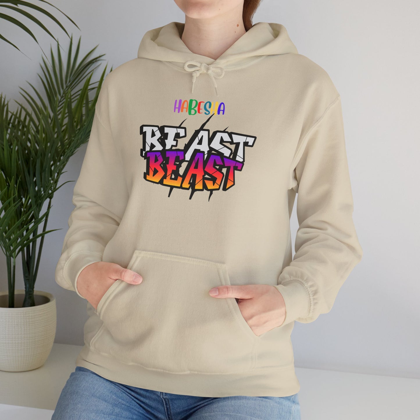 Hooded Sweatshirt - Habesha Beast Mode