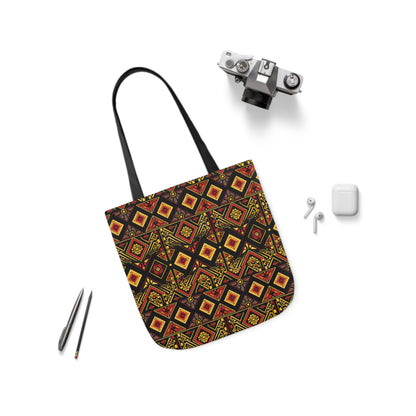 Habesha Canvas Tote Bag, 5-Color Straps