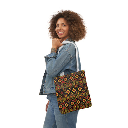 Habesha Canvas Tote Bag, 5-Color Straps